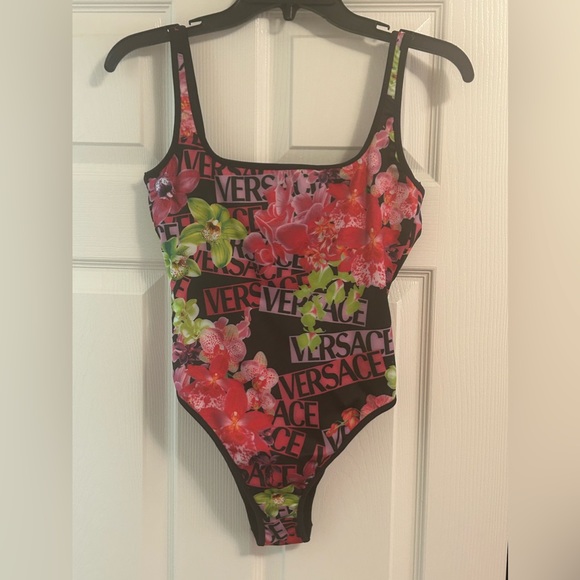 Versace Flower One-Piece Swimsuit NWT - Picture 6 of 7